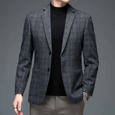 Blazer Cuadros Hombre Elegante para Negocios