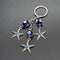 Llavero Estrella de Mar Ojo Turco Azul