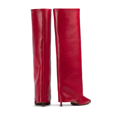 Botas Stiletto Altas Talla Grande con Punta Afilada y Medias Integradas - Image 12