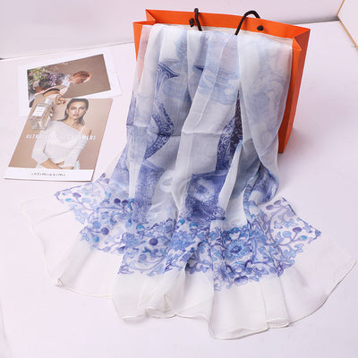 Pañuelo de Tul Qianli Jiangshan Tu para Mujer - Image 28