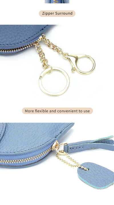 Monedero de Cuero Genuino Elefante Lindo - Cartera Mini Creativa - Image 30