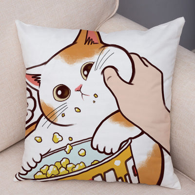 Funda de Almohada de Lino con Estampado Moderno para Sofá y Coche - Image 28