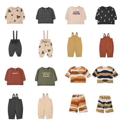 Suéteres Infantiles Otoño Invierno con Estampados Modernos - Ropa de Algodón Cómoda