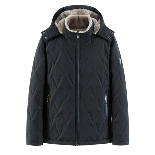 Chaqueta Acolchada con Capucha para Hombre - Abrigo Cálido Familiar - Image 2