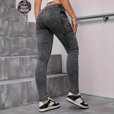 Jeans Elegantes con Tela Multielástica e Impresión Digital Denim - Image 4