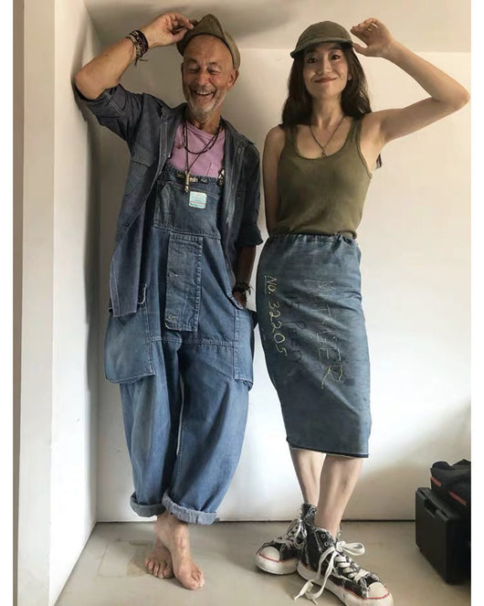Jeans Holgados Tipo Daddy con Tirantes Estilo Japonés Street - Image 4