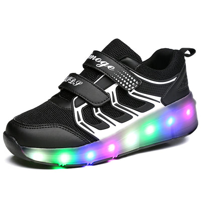 Patines con Rueda Motorizada USB Recargable para Niños - Diseño Colorido