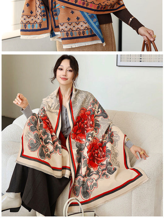 Chal Versátil de Oficina Estilo Coreano para Otoño e Invierno - Image 47