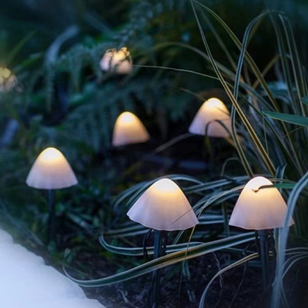 Guirnalda Solar de Lámparas LED Hongo para Exterior