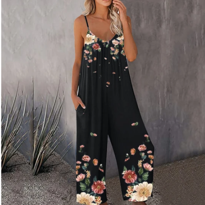 Jumpsuit Casual Estampado con Bolsillos - Tendencia Verano - Image 4