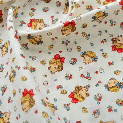 Tela de Algodón Estampada con Diseños Florales y Caricaturas - Image 45