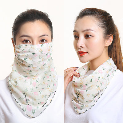 Pañuelo de Seda Protector Solar para Mujer - Máscara Cuello y Cara Verano - Image 38