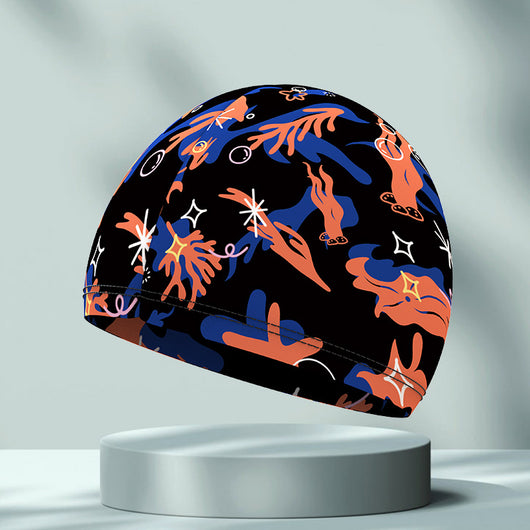 Gorro de Natación Elástico y Cómodo con Estampado Simple - Image 11