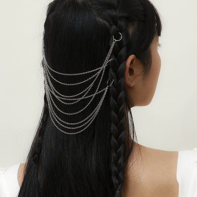 Juego de Cadenas de Borlas Multicapa Temperamento Ornamentos para el Cabello - Image 5