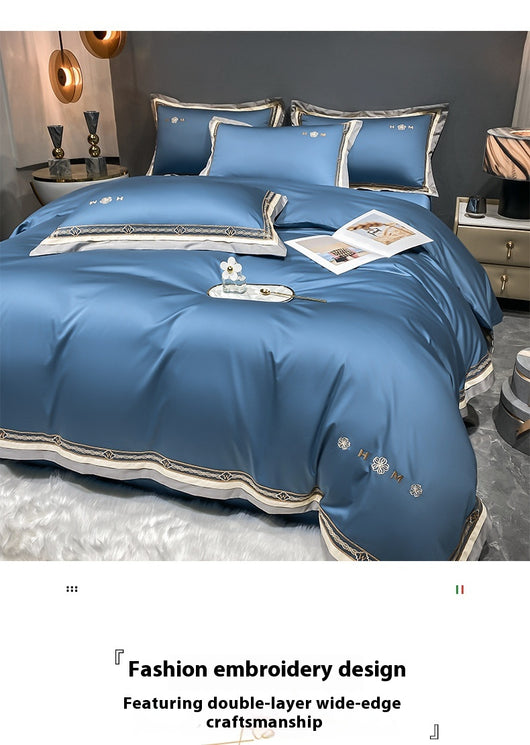 Juego de Cama de Algodón 100% Lujo Ligero - Cuatro Piezas Todas las Estaciones - Image 20