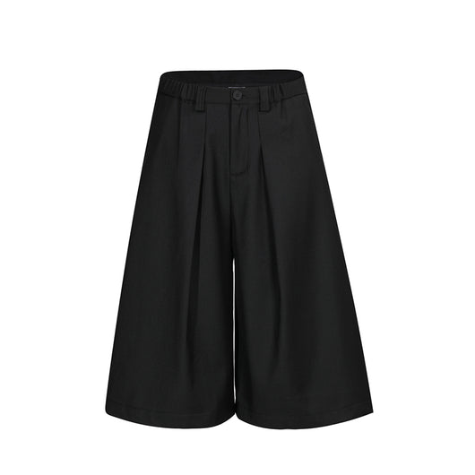 Pantalones Cortos de Vestir con Pliegues y Caída Ancha para Hombre - Image 5