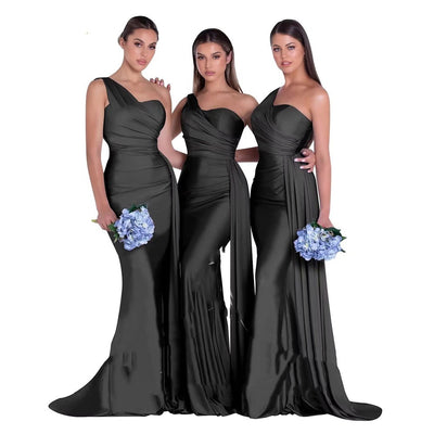 Vestido de Novia Elegante Monohombro para Tallas Grandes - Diseño Sirena - Image 2