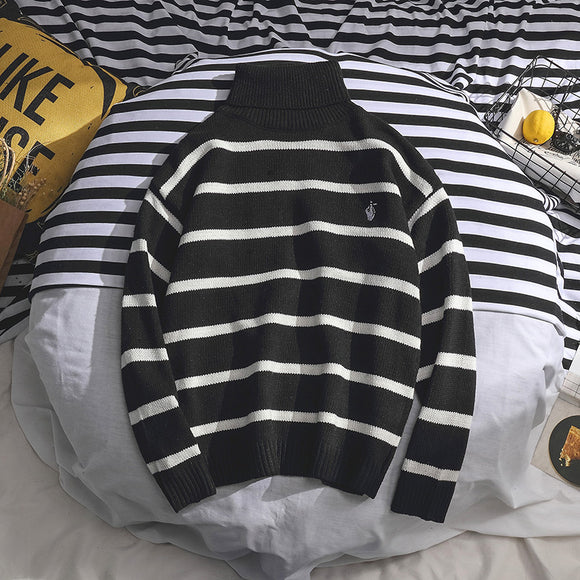 Suéter Cuello Alto Otoño Invierno Hombre Niño Estilo Casual Versátil