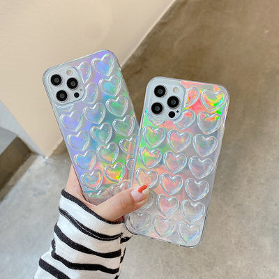 Funda Transparente 3D con Grabado Láser Love para Celular - Image 8