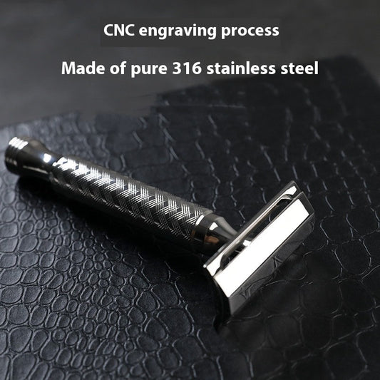 Afeitadora de Doble Filo Manual en Acero Inoxidable 316 con Tecnología CNC