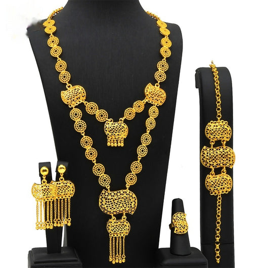 Conjunto de Joyas para Boda: Collar, Pulsera, Anillo y Aretes - Image 14