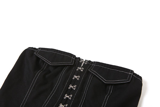 Chaleco Denim Slim Fit Descubierto con Tirantes - Image 27