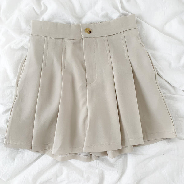 Shorts Cintura Alta Versátil - Corte Ancho y Ajustado