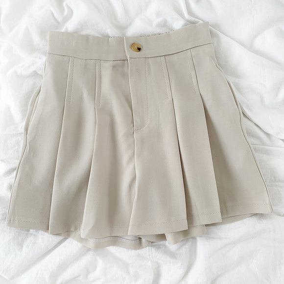 Shorts Cintura Alta Versátil - Corte Ancho y Ajustado