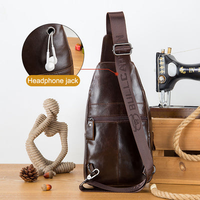 Bolsa Mensajero de Cuero Genuino para Hombre - Estilo Profesional - Image 7