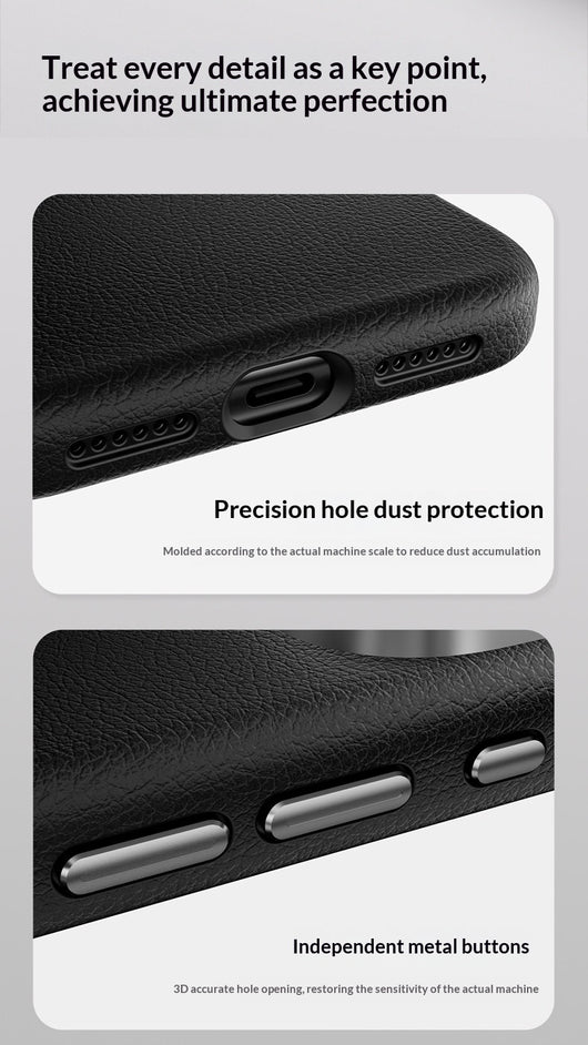 Funda Magnética de Cuero Genuino para Celular con Protección Antihuellas - Image 10