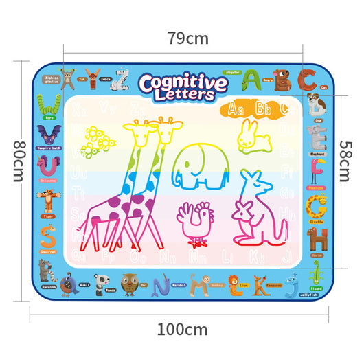 Tapete de Lienzo Acuático para Letras - Pizarra Educativa Cognitiva para Niños - Image 7