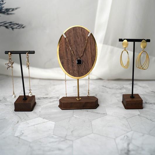 Organizador de Joyas en Madera y Cobre - Exhibidor de Collares y Aretes - Image 29