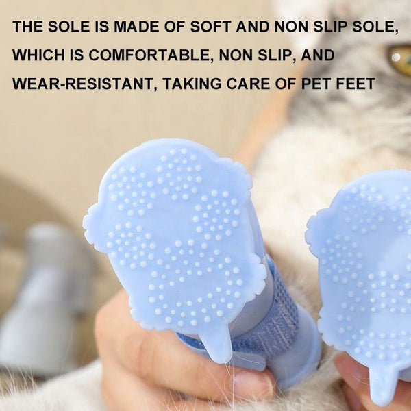 Botas Impermeables para Perros - Set 4 Piezas Antideslizantes