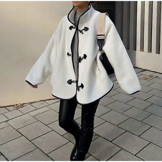 Chaqueta Cálida de Otoño e Invierno para Mujer con Cierre Simple - Image 8
