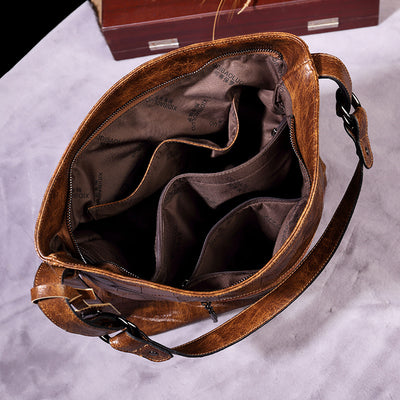 Bolsa Bandolera Asimétrica Estilo Bucket para Mujer - Image 18