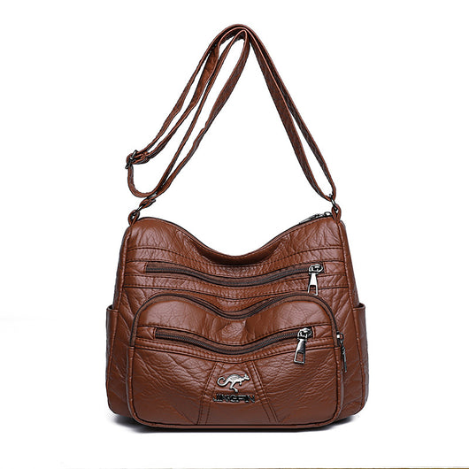 Bolso de Cuero Retro Auténtico para Mujer con Gran Capacidad - Image 11