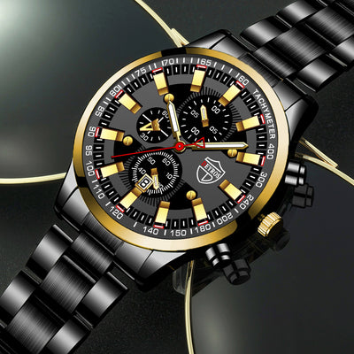 Reloj de Pulsera Hombre Acero Inoxidable con Esfera Luminosa - Image 3