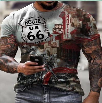 Camiseta Deportiva Slim Fit para Hombre - Talla Grande con Estampado Moderno - Image 10