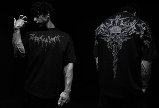 Playera Holgada de Algodón Talla Grande Estilo Oscuro - Image 20
