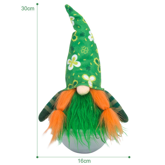 Muñeco Rudolph sin Rostro con Gorro Verde - Juguete Tumbler Interactivo - Image 6