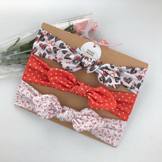 Set de 3 Diademas Infantiles con Moños Estampados - Image 20