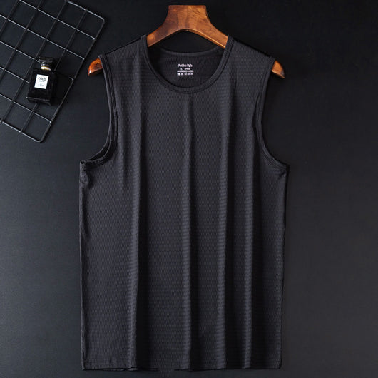 Camiseta Deportiva Holgada Transpirable de Talle Grande sin Mangas - Image 6