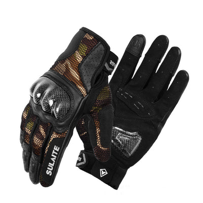Guantes de Motociclista Transpirables en Fibra de Carbono con Protección Anticaída - Image 13