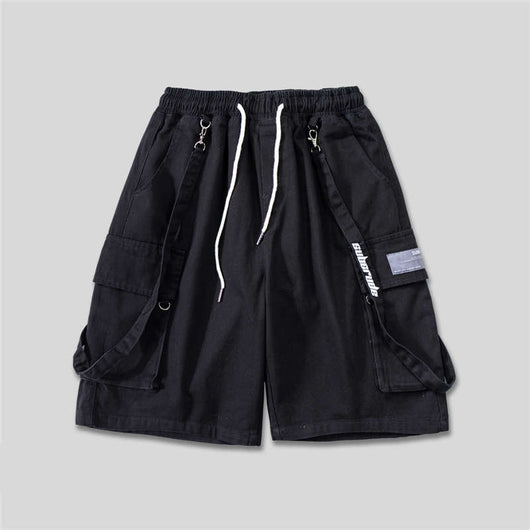 Pantalones Cortos Overol Recto Hombre Estilo Coreano Cinco Puntos Casual - Image 3