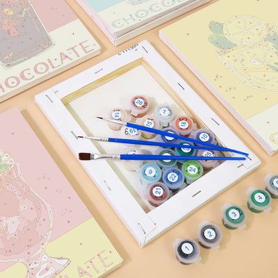 Kit de Pintura al Óleo Digital DIY - Paisajes y Flores - Image 32