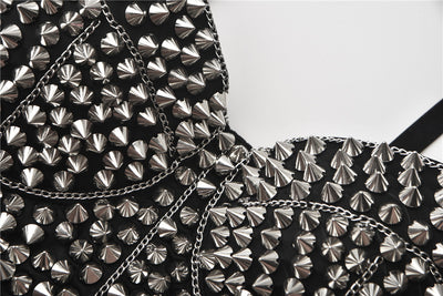 Sujetador de Tiras Finas con Cadenas Punk Artesanal - Image 17