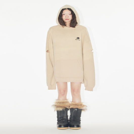 Sudadera Oversize Cómoda y Desgarrada - Estilo Relajado - Image 10