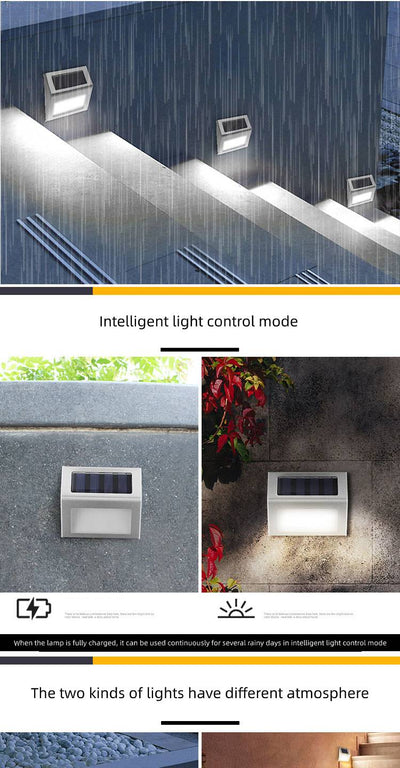 Lámpara Solar LED para Escaleras y Jardín - Luz Nocturna Inteligente - Image 6