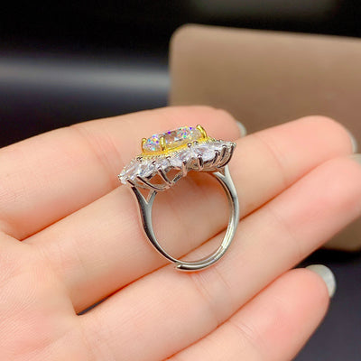 Conjunto de Anillo y Dije con Diamante Moissanita para Mujer - Image 7