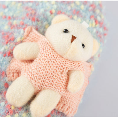 Suéter de Invierno para Mascotas con Diseño de Osito Floral en Relieve - Image 6
